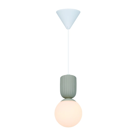 Lampa wisząca beżowa + klosz biały Sadie NO2512603009 - Nordlux